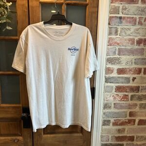 Hard Rock Cafe London Graphic Tee White Size XL T Shirt Cotton Music Guitar Band
